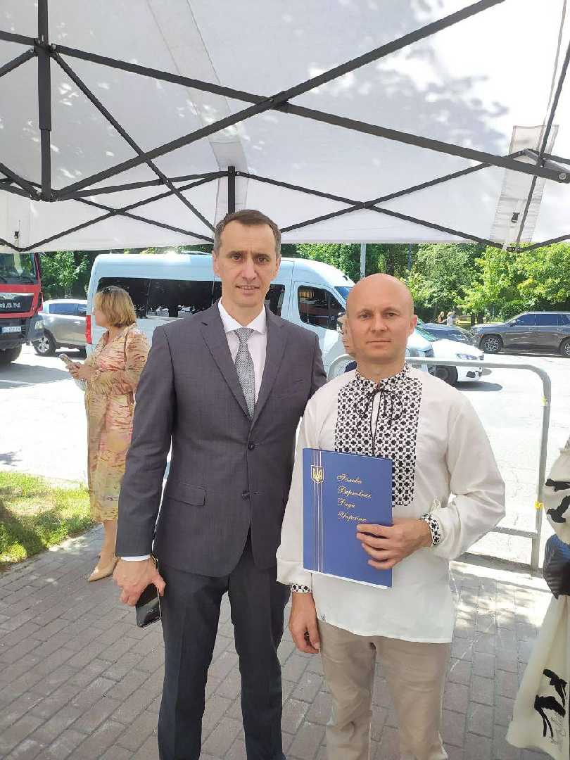 Лікаря з Шептицького нагороджено Подякою Голови Верховної Ради України
